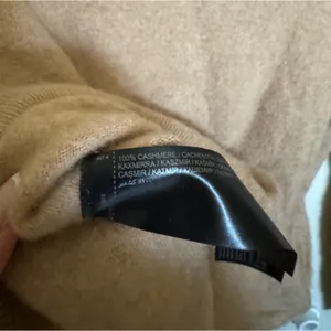 MANGO Cashmere Turtleneck Sweater Size medium in‎ tan thumbnail 4