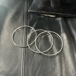 Elegant Silver Bangle Set thumbnail 5