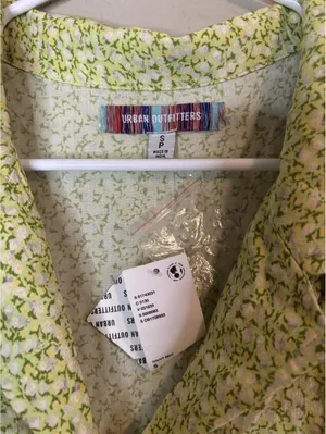 Urban Outfitters Green Floral Mini Dress Size S thumbnail 2