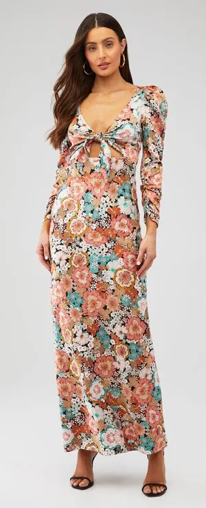 For Love & Lemons Polly‎ Floral Maxi Dress thumbnail 1