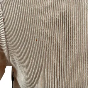 ASTR the Label Plisse Metallic Flutter Sleeve Surplice Wrap Blouse Rose Gold XL thumbnail 5