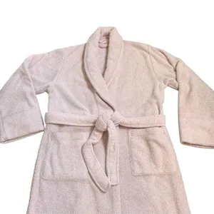 Bath & Body Works Plush Light Pink Belted‎ Robe Soft Warm Cozy Robe Size S/M thumbnail 3