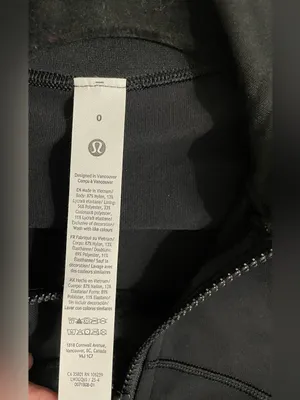 Lululemon NWT Define Jacket Luon Size 0 Black Full zip up thumbnail 10