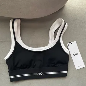 Alo Yoga Airbrush Better Together Bra Black/White XXS thumbnail 2