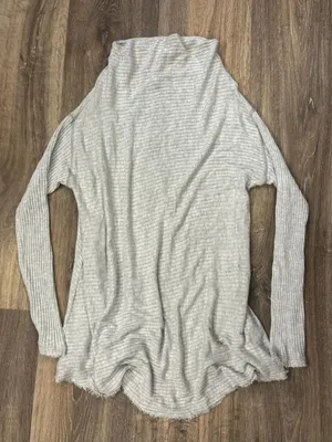 Free People We The Free Lover Rib Thermal Sweater w Split Back Women’s Medium thumbnail 2