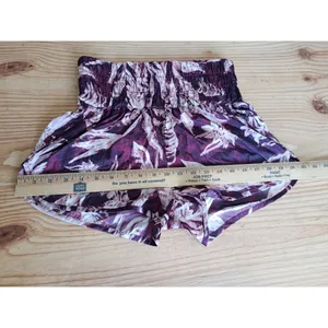 FP Movement Free People Women's Athletic Running Shorts Size S Burgundy Floral thumbnail 13