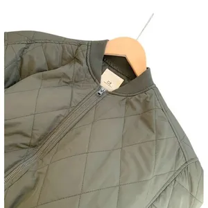 Thread & Supply Green Quilted Bomber Jacket Women thumbnail 6
