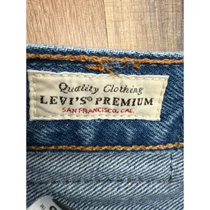 Levi's 501 Original Women's 26x28 Medium Wash Button Fly Distressed Jeans thumbnail 5