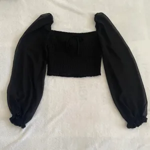 Aritzia Black Saga Blouse thumbnail 1