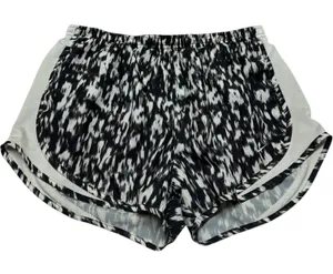 Nike Dri-Fit Lined Running Shorts Black White Gray Large thumbnail 1