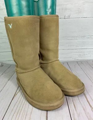 American Eagle Outfitters AE Suede Faux Fur Lined Boots Tan Size 6 US / 36 EUR * thumbnail 6