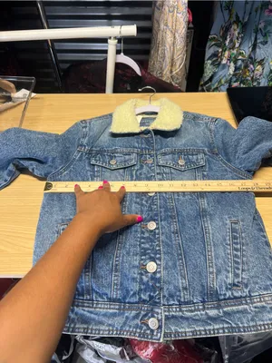 Aeropostale Sherpa Lined Denim Jacket XS NWT Medium Wash Jean Trucker thumbnail 16