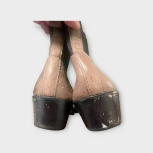 Dolce Vita Taupe Leather Chelsea Ankle Boots Western Block Heel Size 7 thumbnail 6