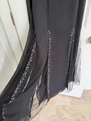 La Femme Black formal dress femme size 6 thumbnail 3