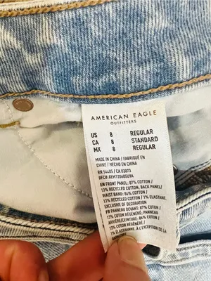 American Eagle Outfitters mom Jean High-Rise Ankle Jeans Sz 8 thumbnail 3