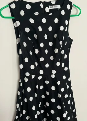 Grace Karin small black‎ polka dot dress thumbnail 1