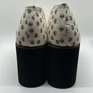 Omighty Cream Alien Platform Heels Shoes **Size 39/US Size 9** 👽👽 thumbnail 8