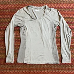 COLUMBIA GREY SUBTLE STRIPE LONG SLEEVE thumbnail 1