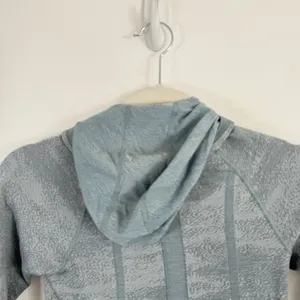 Lululemon Swiftly Speed Hooded Quarter 1/4 Zip Blue Thumbholes Gym‎ Womens 2 thumbnail 7