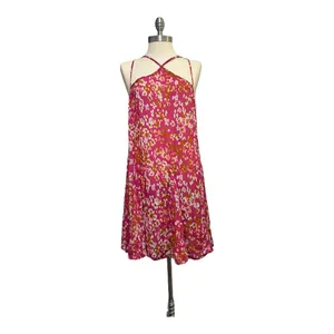 Anthropologie NWT Sz S Pink Floral Tunic Summer Dress Sleeveless Straps thumbnail 5