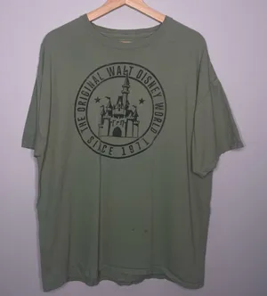 Disney Parks Walt‎ Disney World Castle Since 1971 Olive Green T-Shirt (X-large) thumbnail 1