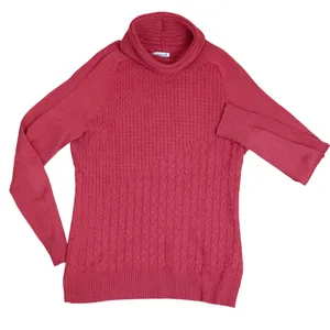 Smartwool Dacono Ski Sweater Cable Knit Turtleneck Women‎ Size S Red Merino Wool thumbnail 6
