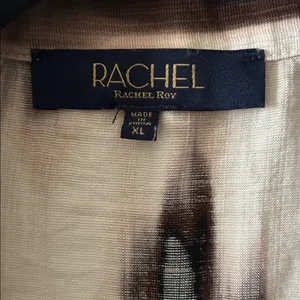 Rachel Roy‎ Womens Long Sleeve Abstract Tie Dye V-Neck Billowy Chic Top Size XL thumbnail 7