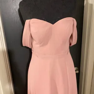 💜 Azazie Aaron Dusty Pink Bridesmaid Dress with Sweetheart Neckline thumbnail 2