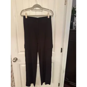 Women's Black Wide-Leg Jumpsuit Pants - Classic Black thumbnail 5
