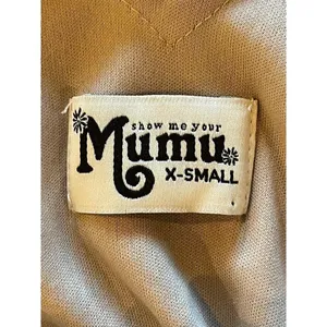 Show Me Your Mumu Taupe Nude Kendall Maxi Side‎ Slit Gown Dress Size XS thumbnail 12