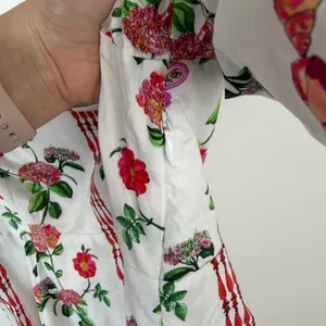 Hill House‎ Matilda Midi Dress Small Botanical Garden Floral Puff Sleeve Cottage thumbnail 5