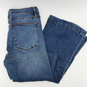 Stetson High Rise Flare Jeans Womens 12 Reg Blue Denim 11-054-0921-2400BU thumbnail 1