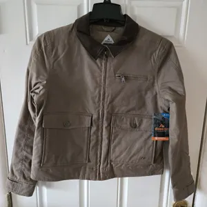 Ridgecut Insulated Work Jacket Women Brown Utility Duck Canvas Coat Size Medium thumbnail 2