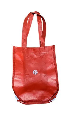 Lululemon Small Tote Lunch Bag Red White thumbnail 1