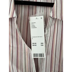 NWT Urban Outfitters Party Girl Sleeveless Shirt Vest Large Pink Y2K Academia thumbnail 7