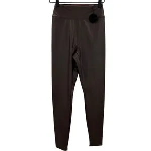 OFFLINE by Aerie Real Luxe‎ Hi-Rise Legging Chocolate Brown Faux Leather Med NWT thumbnail 2