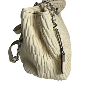 Jessica Simpson Ivory Quilted Ruched Shoulder Bag‎ Women's Casual Elegant thumbnail 6