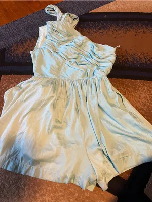 DO+BE Light Blue One-Shoulder Romper thumbnail 5
