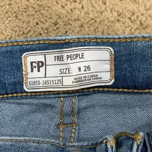 Free People Greatest Heights Frayed Skinny Jeans in Blue Sky thumbnail 3