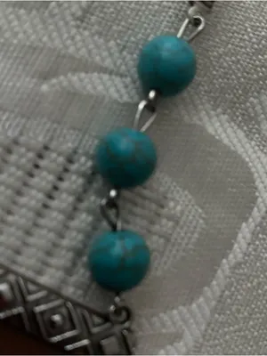 Paparazzi Necklace & Earrings Set Enchantingly Tribal Turquoise Western thumbnail 8