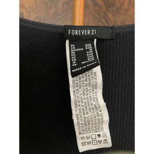 FOREVER 21 Ribbed Seamless Jumpsuit in Black S M Small Medium thumbnail 4