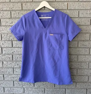 Figs Catarina Scrub Top Blueberry Purple Size XS thumbnail 1