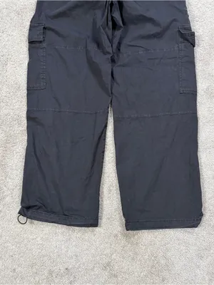 GAP Women’s Cotton Fine Twill Cargo Easy Pants in Black M thumbnail 7