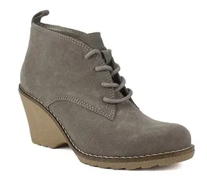 White Mountain Lambert Suede Leather Lace Up Wedge Booties - Size 8 thumbnail 1