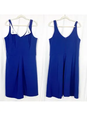 ModCloth X RockSteady Pinup Rockabilly Nautical Anchor Fit & Flare Midi Dress thumbnail 2