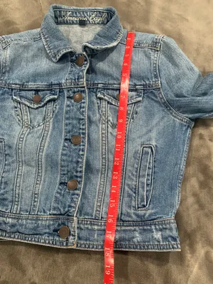 American Eagle Short Denim Jacket Size M thumbnail 3