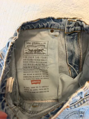 Levi's Vintage Light Wash High-Rise Cutoff Denim Shorts thumbnail 4