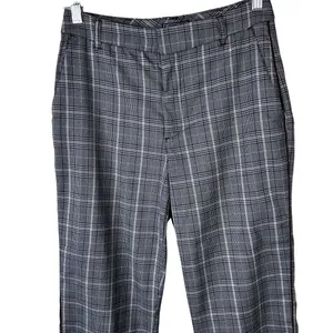 Abercrombie & Fitch Simone Plaid High Rise Ankle Flare Tailored Trouser Pants thumbnail 4