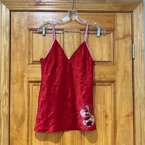 Coca Cola Red Cami Womens Medium Camisole Pajama Top thumbnail 2