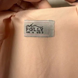 Oh Polly Entwined Blush Pink Twist Cut Out Mini Dress Size 2 thumbnail 6